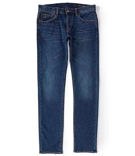 Armani Exchange Slim-Fit Dark Indigo Stretch Denim Jeans | Dillard's