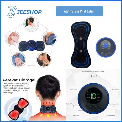 Jual Alat Pijat Mini Terapi Leher Pad Mat Electric EMS Massager