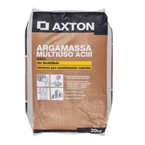 Argamassa Aciii Interno E Externo Cinza 20kg Axton Oferta Na Leroy Merlin