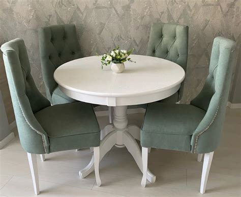 Стол круглый из искусственного камня BW010 Bright White заказать в ...