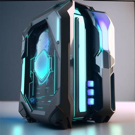 Futuristic PC case by Pickgameru on DeviantArt