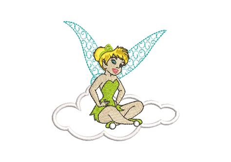 Campanita Tinker Bell En Nube Dise Os De Bordado Descargar Dise Os De