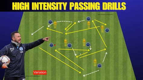 🎯 High Intensity Passing Drills Roberto De Zerbi 2 Variation Youtube