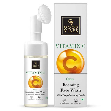 Organic Grocery USA Good Vibes Vitamin C Glow Foaming Face Wash