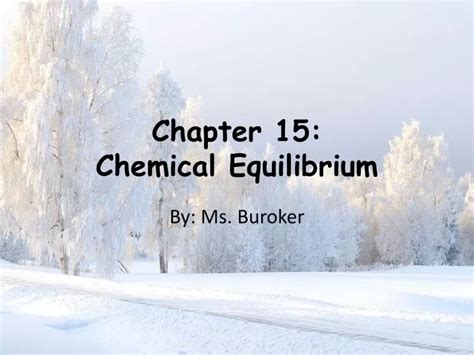 PPT Chapter 15 Chemical Equilibrium PowerPoint Presentation Free