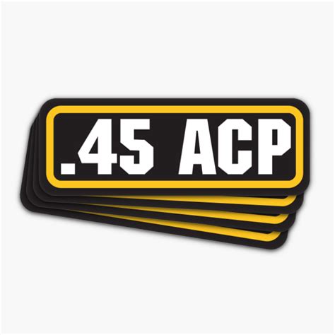 45 ACP” Ammo Label (4-Pack) – AZ House of Graphics