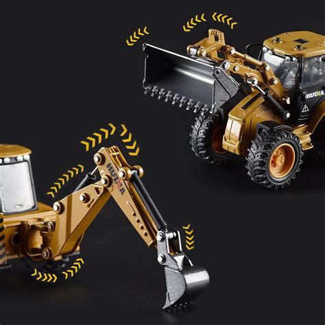 150 Scale Metal Alloy Backhoe Toy