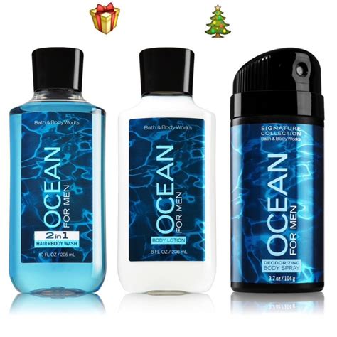 Bath Body Works Signature Collection Men S Ocean For Men Trio Gift