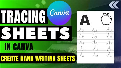 How To Make A Tracing Handwriting Worksheet In Canva Dotted Words