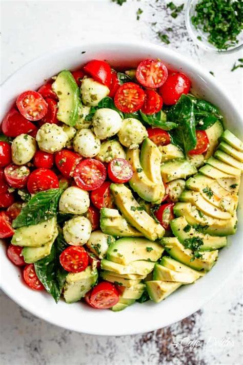 Caprese Salad With Avocado Cafe Delites