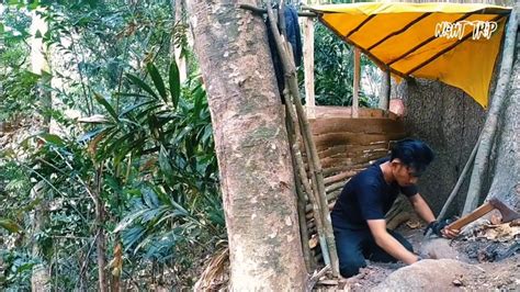 Camping Buscraft Membuat Shelter Di Bawah Pohon Youtube