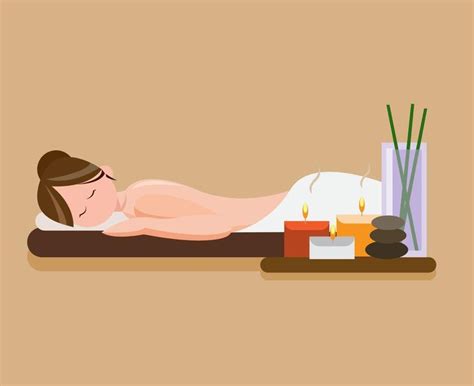 Woman Relaxing Spa Flat Illustration Vector Vector Animation Spa