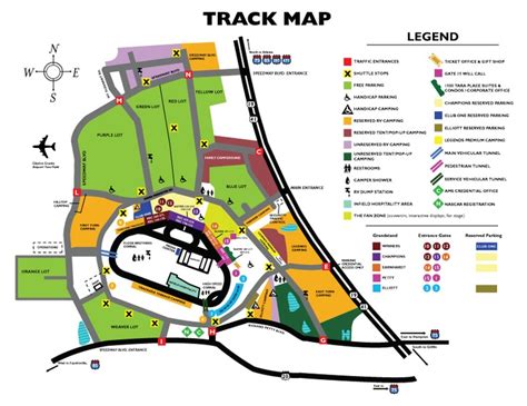 Atlanta Motor Speedway Parking Map