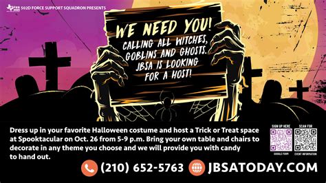 Spooktacular Volunteers Needed!!! | Joint Base San Antonio | JBSAToday ...