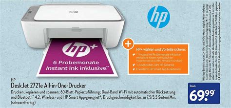 Hp Deskjet 2721e Allin1-drucker Angebot bei ALDI Nord - 1Prospekte.de