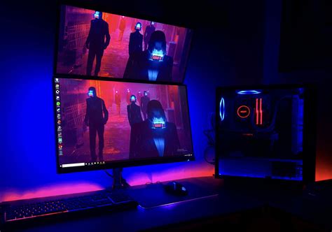 Blue And Red Is Mesmerizing Ft Cyberpunk Custom Pc Cyberpunk