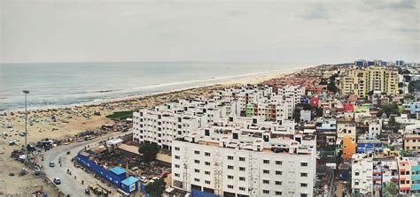 HD wallpaper: chennai, india, building, chennai beach, sea, marina ...