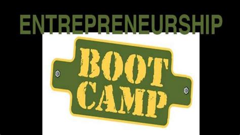 Entrepreneurship Boot Camp By Future Technologies Iot Big Data