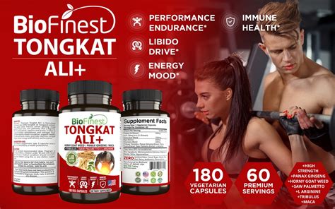 Biofinest Tongkat Ali Mg Maca Horny Goat Weed Saw Palmetto