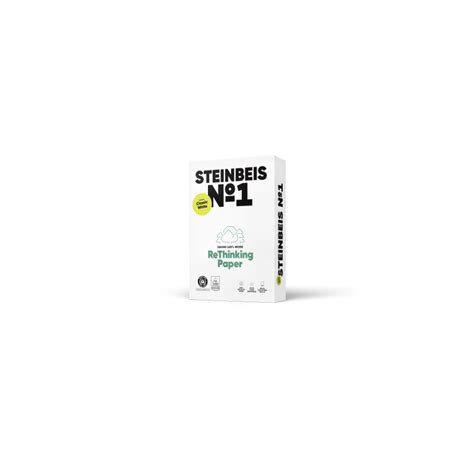 Paquete 500h Papel Reciclado 80gr A4 Classic White Nº1 Iso70 Steinbeis