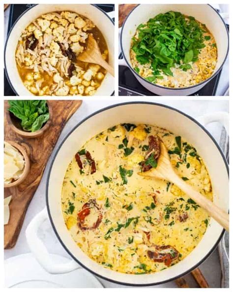 Creamy Tuscan Chicken Soup Recipe That Low Carb Life