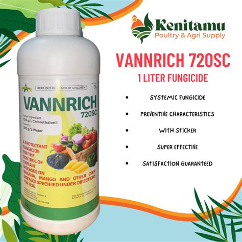 VANNRICH 720SC 1 LITER FUNGICIDE BY VANN HAWK SAME AS DACONIL BUT