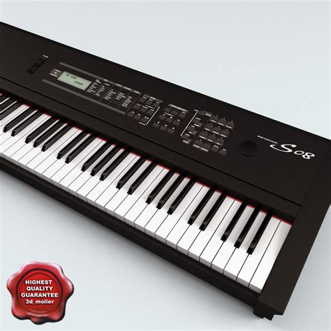 3d model synthesizer yamaha s08