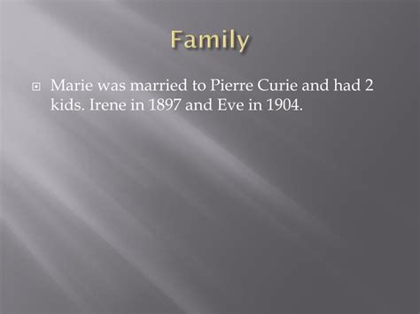 Marie Curie Family Tree