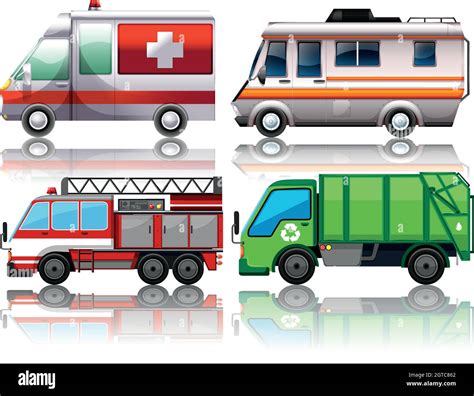 Different Types Of Trucks Stock Vector Image Art Alamy