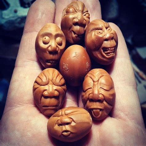 分享instagram Five Emotions Olive Pit Carving I Think My Best One