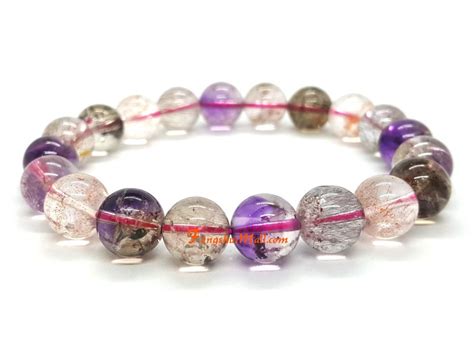 Super 7 Bracelet 10mm High Grade Super Seven Crystal