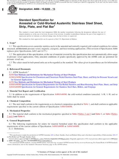 Astm A Red Standard Specification For Annealed Or Cold Worked