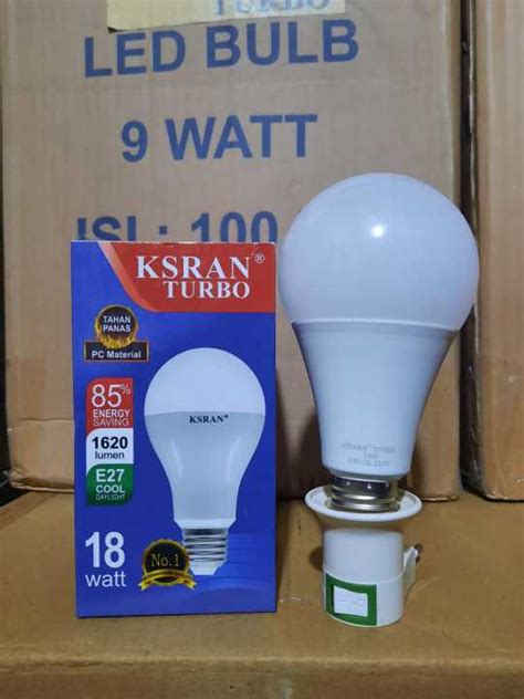 KSRAN LAMPU LED 18 WATT TURBO PUTIH BULB LAMPU LED GARANSI 18 WATT