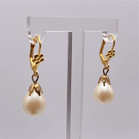 Boucles D Oreilles Dormeuses Et Perles Gouttes KIKINASU