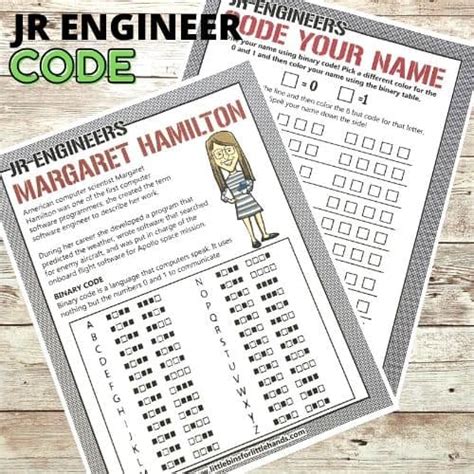 Binary Code Worksheets For Kids