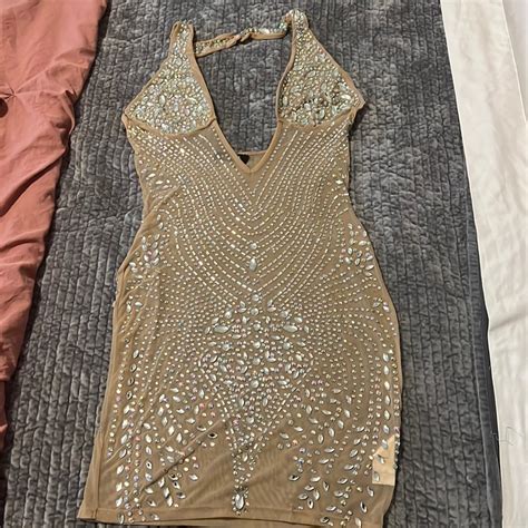 Elegant Nude Transparent Dress For Special Occasions Gem