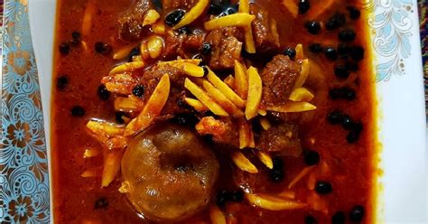 طرز تهیه خورش خلال کرمانشاهی ساده و خوشمزه توسط مامان امیرعلی کوکپد