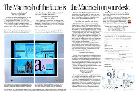 Publicité Le Macintosh Du Futur Les Trésors De Laventure Apple