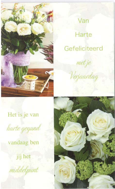 Verjaardagskaart Vrouw Bloemen Gratis Bloemen