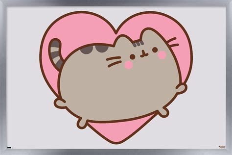 Pusheen Heart Wall Poster 22375 X 34 Framed