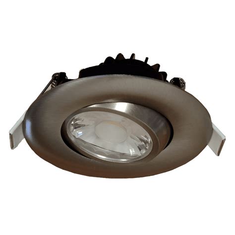 Led Inch Gimbal Round Brushed Nickel Finish Selectable Cct Goodlite