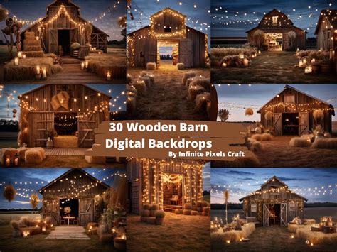 WOOD BARN BACKDROPS, Wedding Backdrops, Aesthetic Background ...