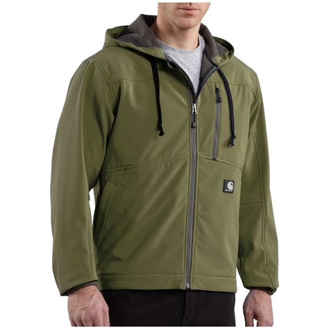 Mens Carhartt® Soft Shell Hooded Jacket 227127 Insulated Jackets