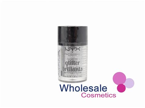 10 x NYX Professional Makeup Face & Body Glitter - 10 SILVER