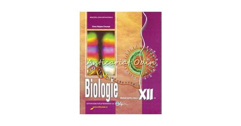 Biologie Manual Pentru Clasa A Xii A Elena Hutanu Crocnan