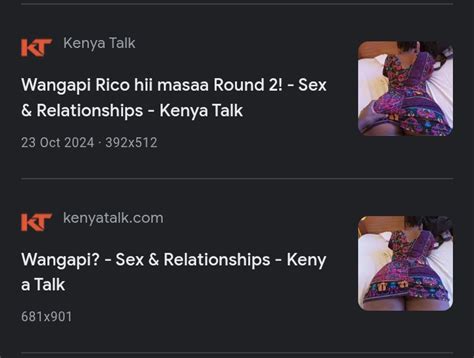 Wangapi Sex Relationships Kenya Talk