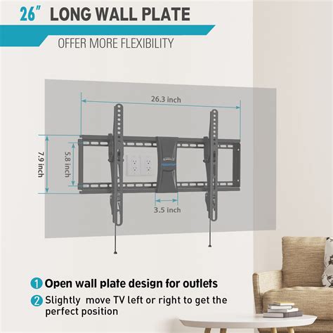 MOUNTUP UL Listed TV Wall Mount Tilting TV Mount Bracket For Most 37