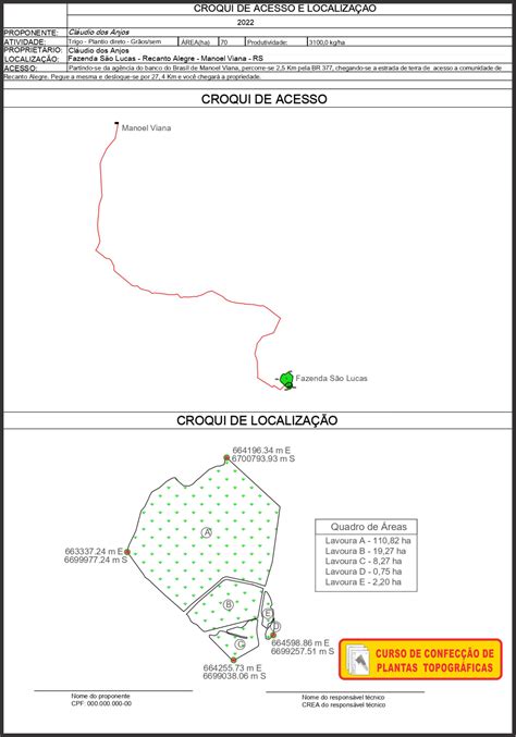 Planta Topogr Fica Conhe A O Curso Adenilson Giovanini