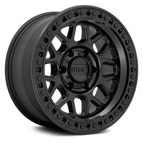 KMC KM549 GRS Wheels Satin Black Rims