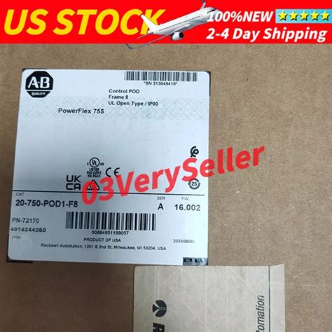 NUEVO SELLADO DE fábrica Allen Bradley 20 750 POD1 F8 envío gratuito